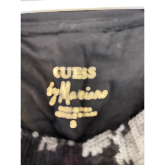 Guess by Marciano S Black Sequin Batwing Dolman Sleeve Blouse - Picture 3 of 7